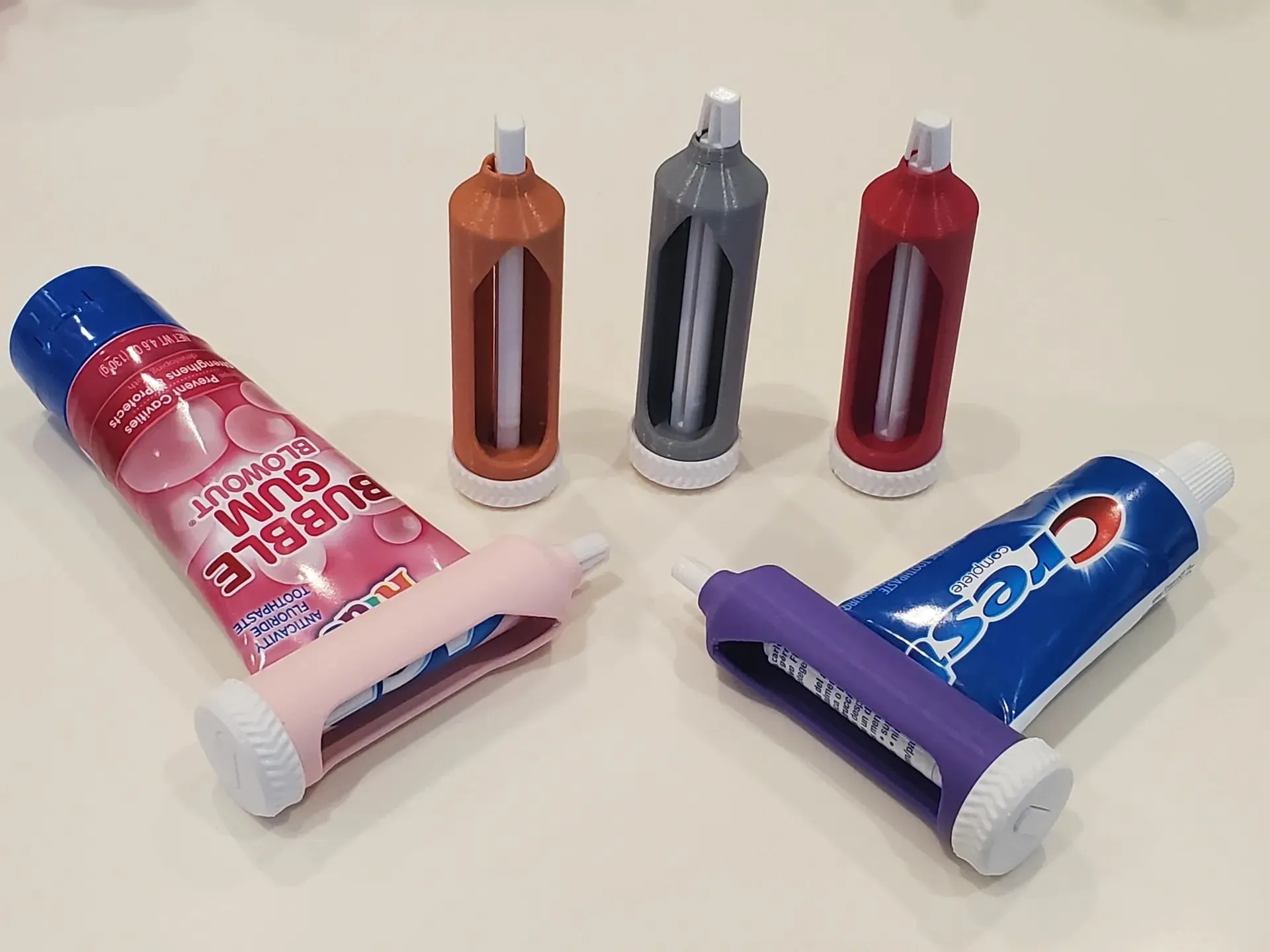 Bộ cuộn ống kem đánh răng in 3D dạng ratchet giúp tận dụng sản phẩm tối đa