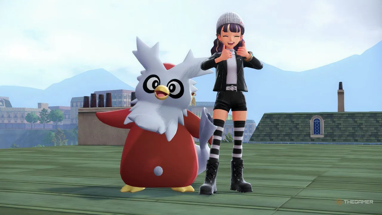 Delibird và huấn luyện viên - TM Ice minh họa