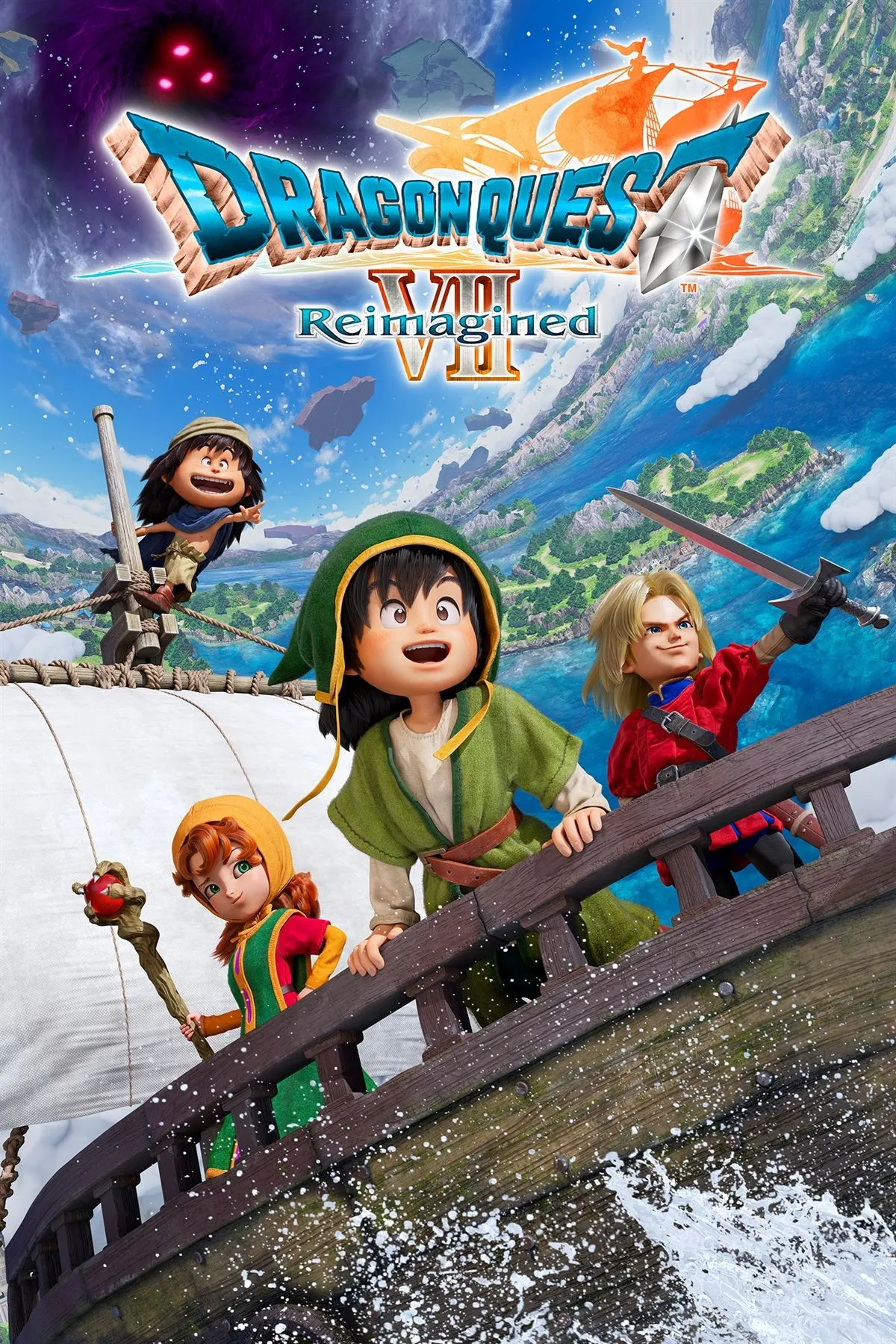 Dragon Quest VII Reimagined - artwork diorama, remake toàn diện của bản PS1 với phong cách mới