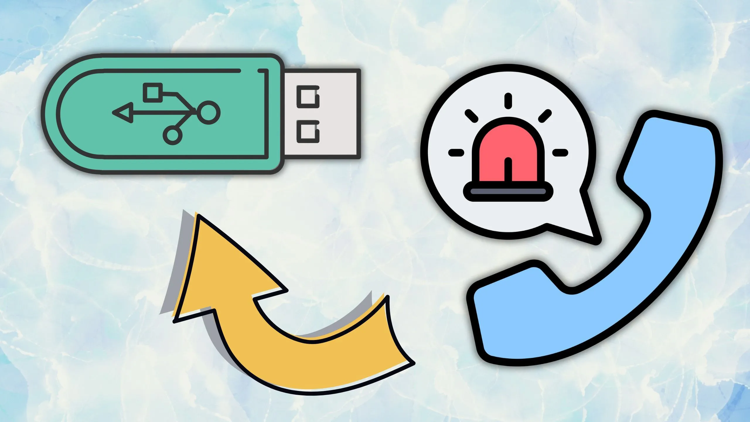 File danh bạ khẩn cấp dạng .txt trên USB, dự phòng khi mất điện thoại hoặc tài khoản bị khóa