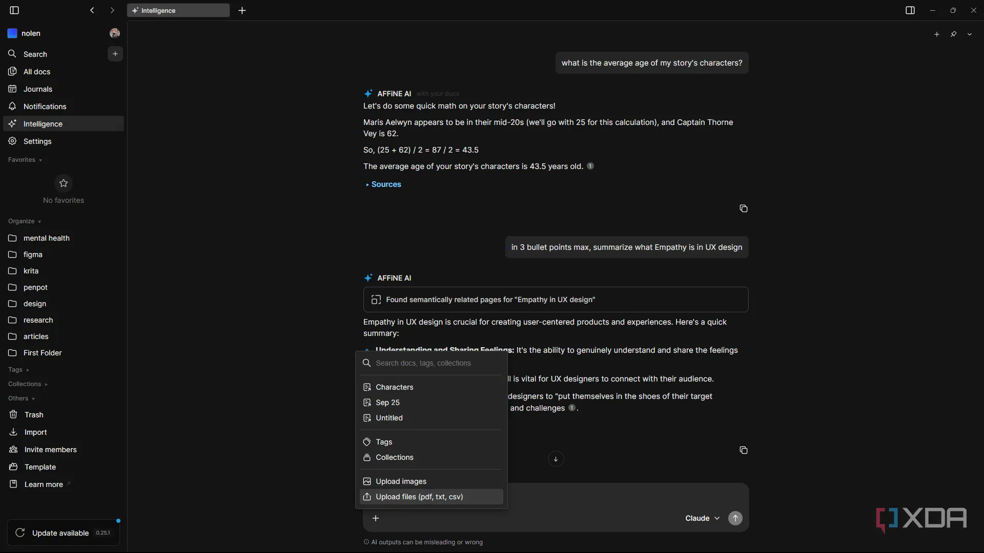 Giao diện trợ lý AI tìm kiếm trong tài liệu nội bộ