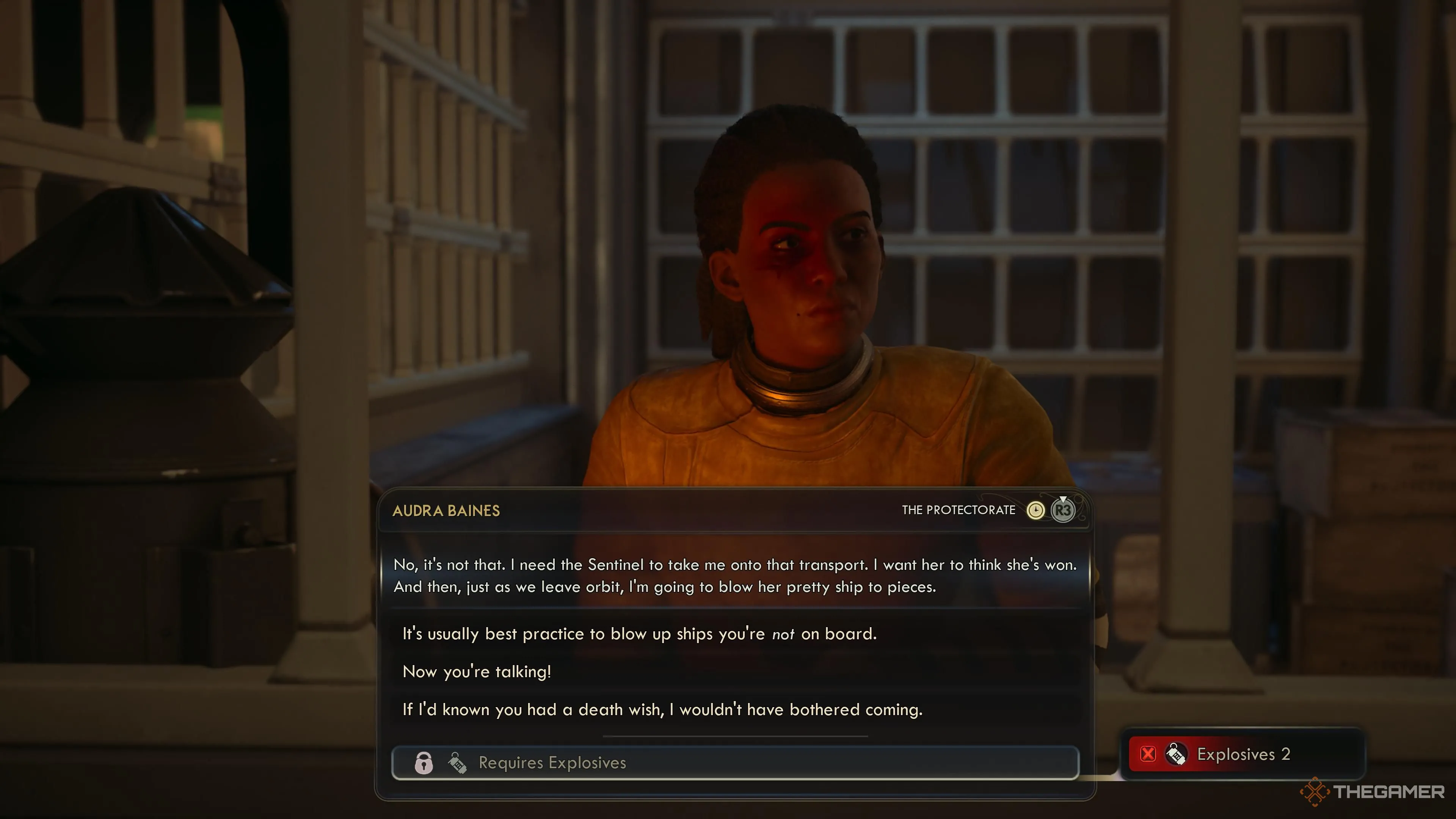 Hội thoại với Audra, thành viên sống sót của Subversives trong The Outer Worlds 2