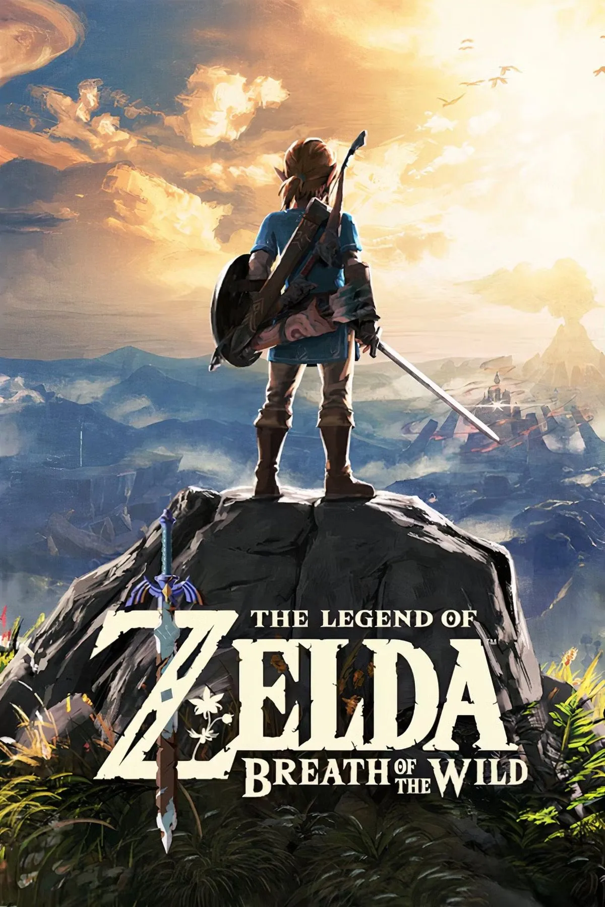 Khung cảnh yên bình từ một vách đá trong Breath of the Wild