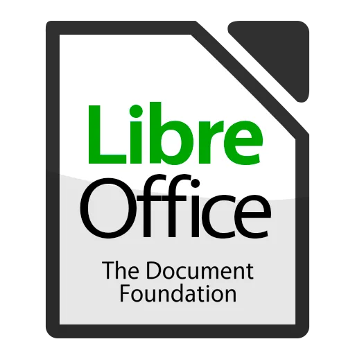 LibreOffice logo và giao diện Writer mở tài liệu dài
