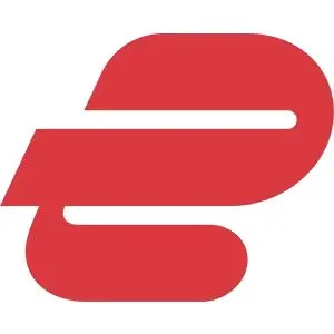 Logo ExpressVPN nền trắng, phù hợp cho chơi game trên Chromebook với tốc độ cao