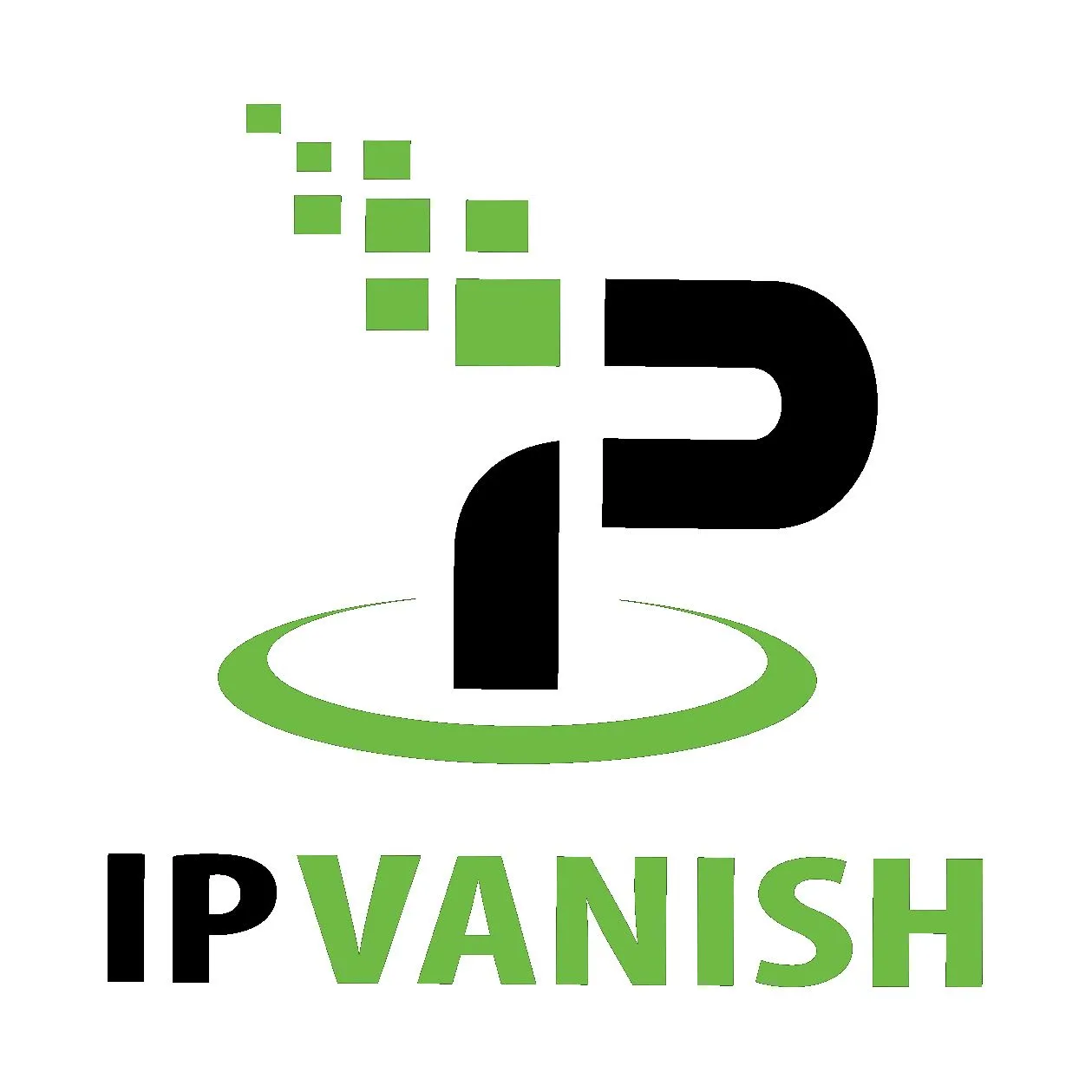 Logo IPVanish nền trắng, giao diện app tối màu phù hợp Chromebook của game thủ