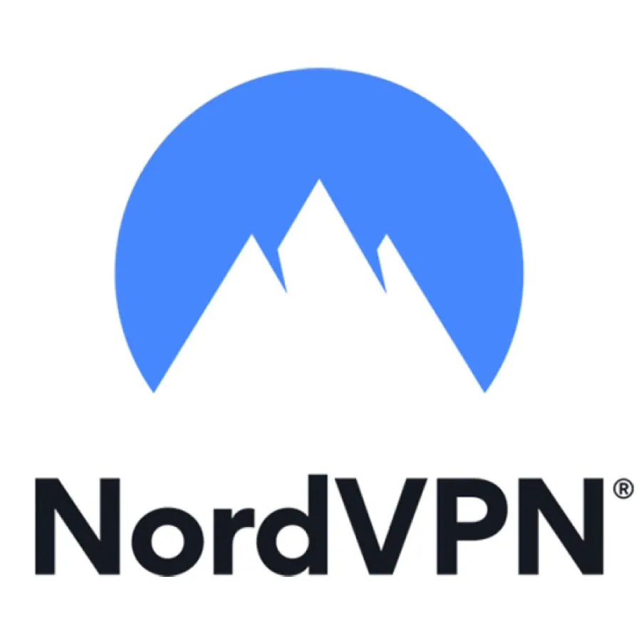 Logo NordVPN nền trắng, biểu tượng bảo mật cho Chromebook và game thủ
