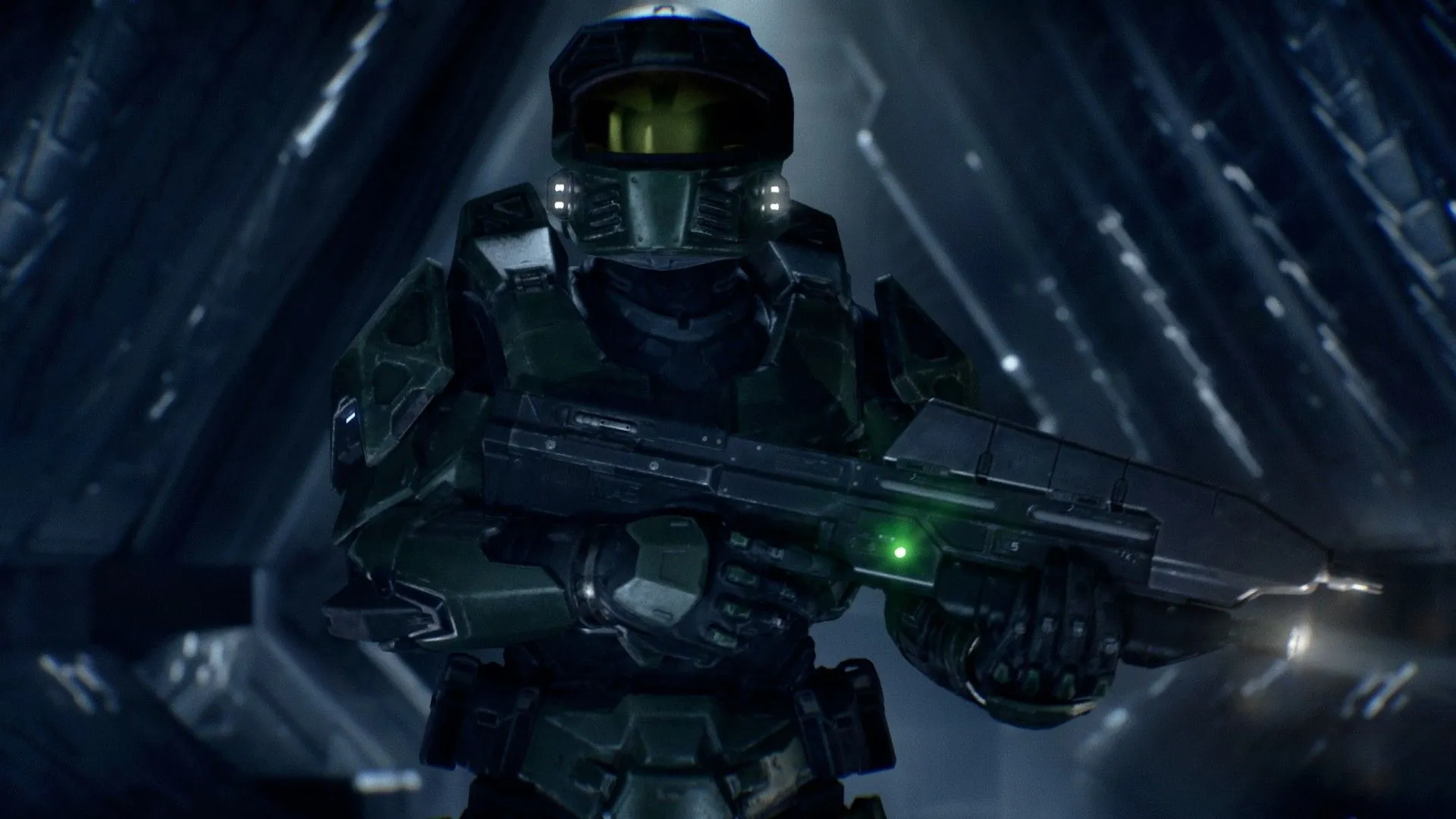 Master Chief trong bộ giáp năng lượng, hình ảnh chiến đấu trong Halo: Campaign Evolved