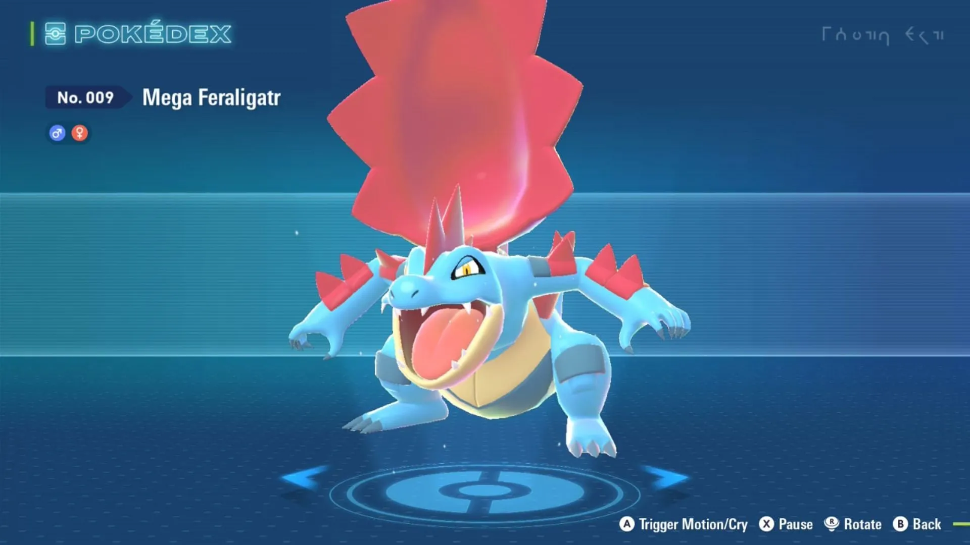Mega Feraligatr trong Pokemon Legends: Z-A, Water/Dragon sức công vật lý mạnh