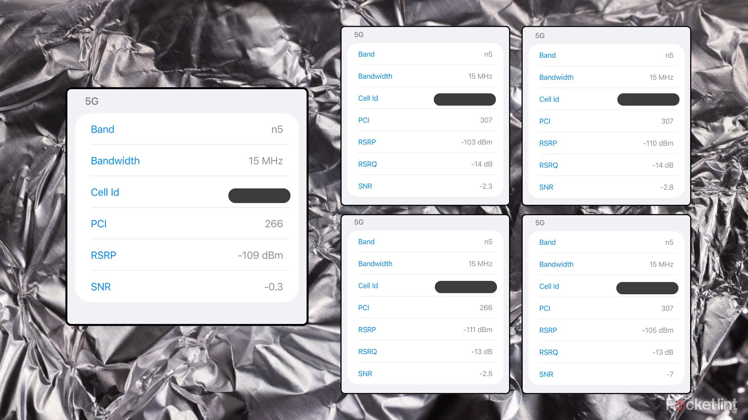 Nhiều kết quả Field Test Mode không ổn định ở cầu thang, RSRP thay đổi liên tục