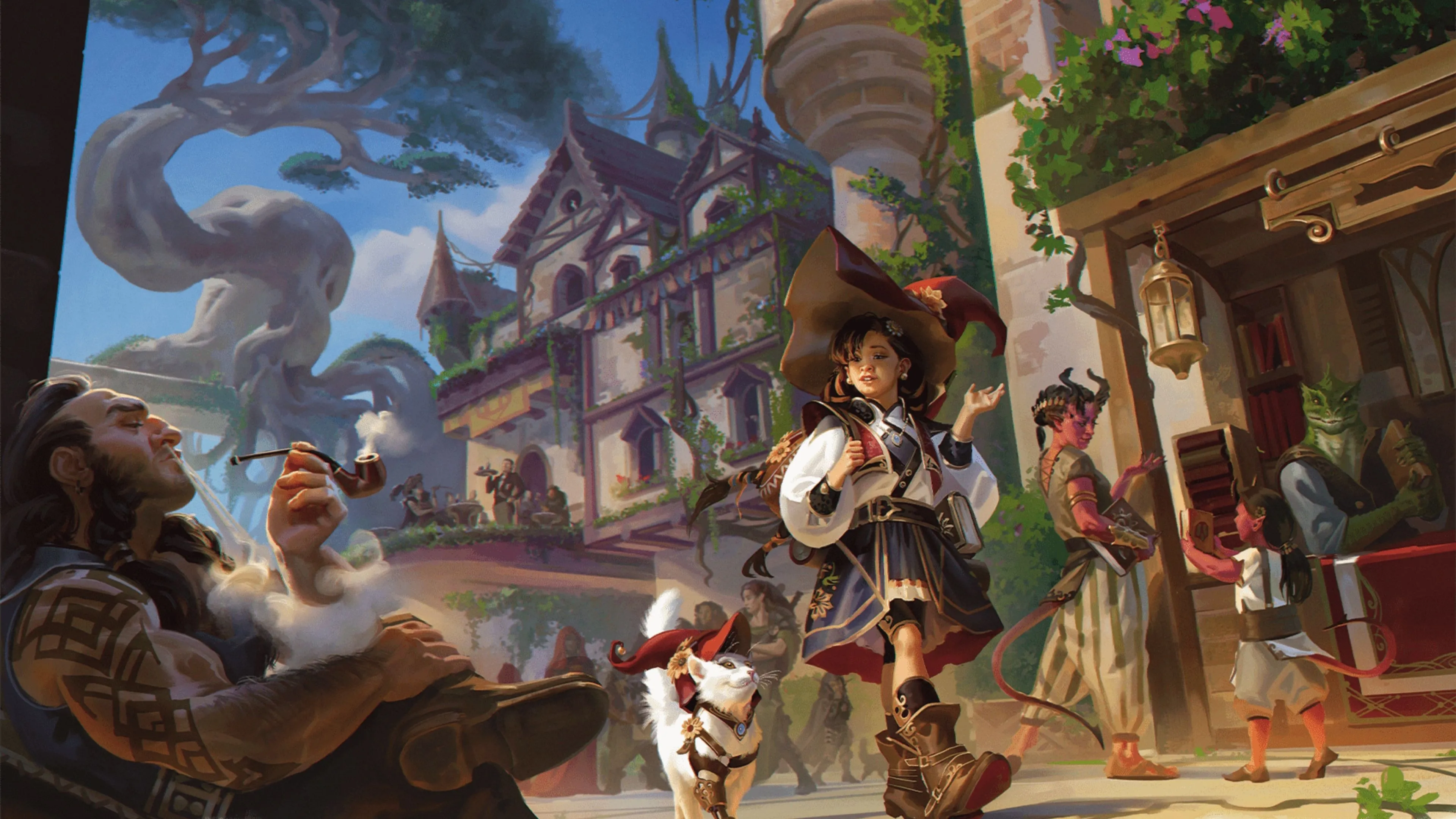 Phù thủy dạo phố trong D&D, cảnh gợi ý cuộc sống thường nhật của NPC thần thoại