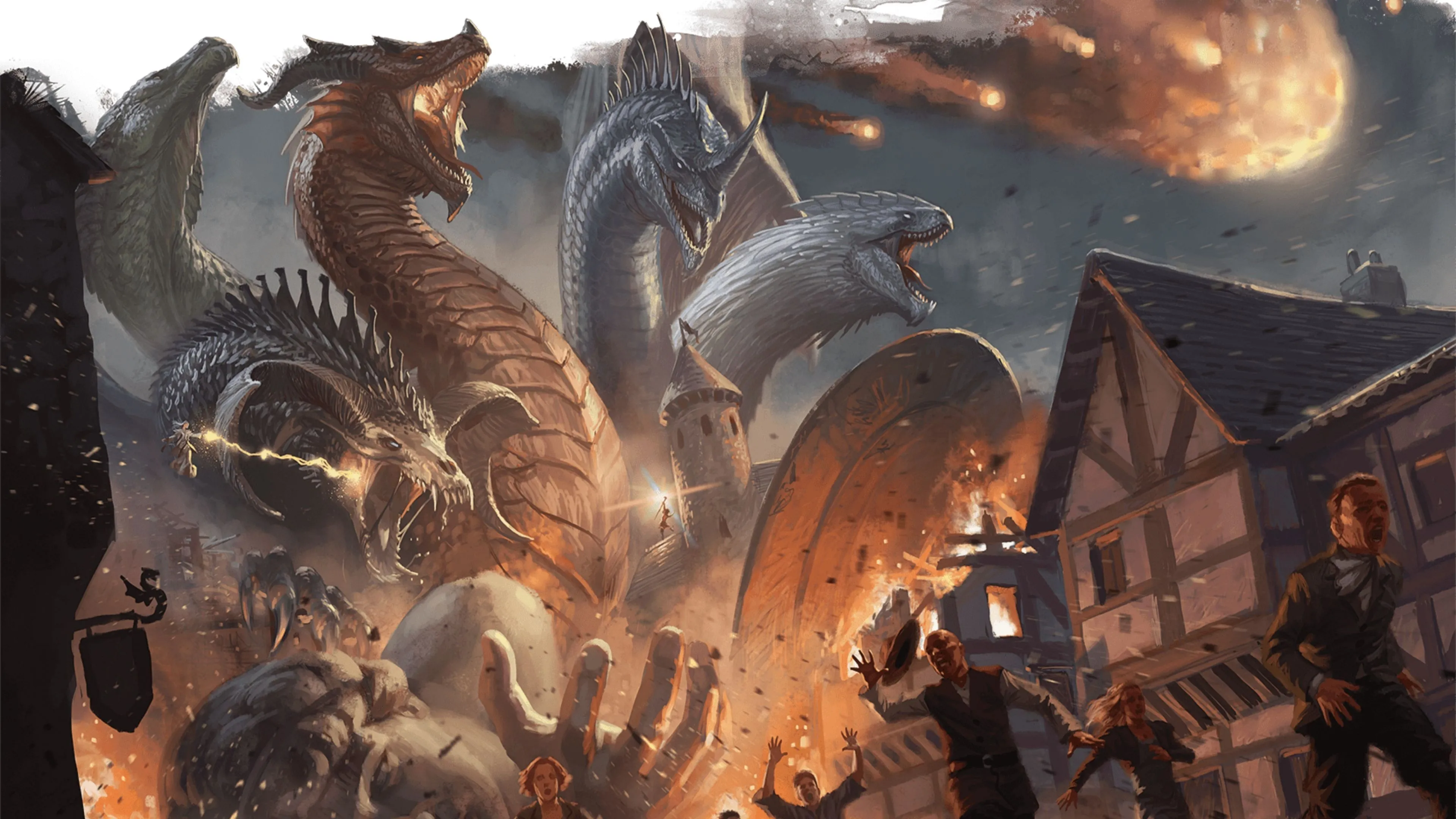 Tiamat trong cảnh chiến đấu hoành tráng, nhắc nhở về đối trọng phù hợp cho Bahamut