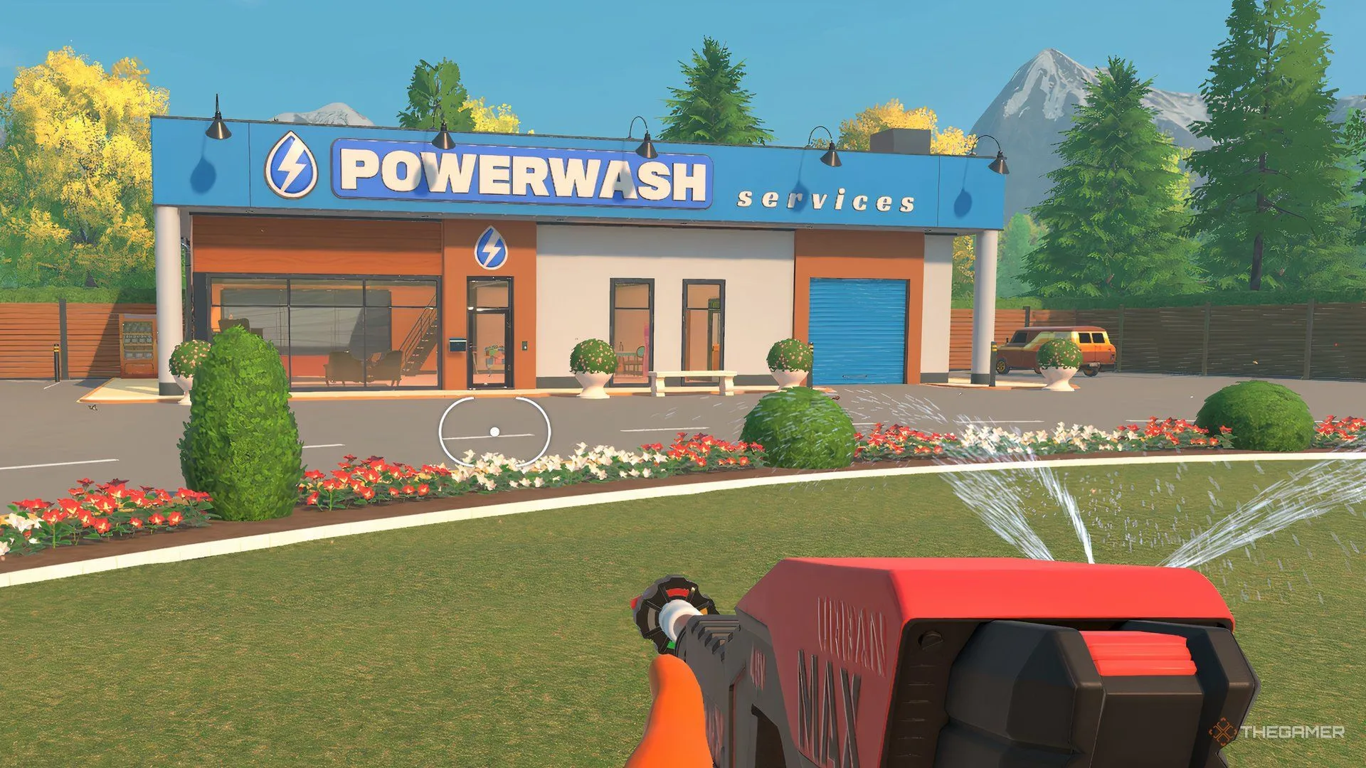 Trụ sở chính với van tuỳ chỉnh trong PowerWash Simulator 2